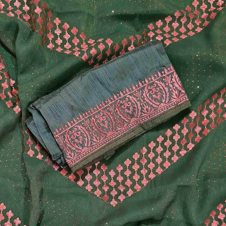 Green Shimmer Saree