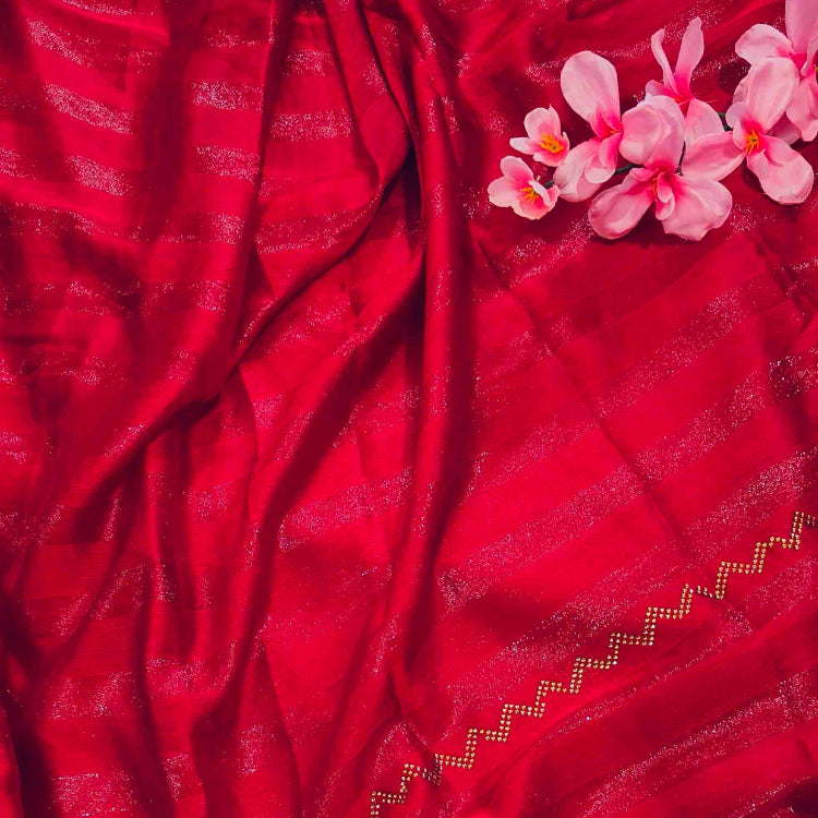 Red Georgette Saree