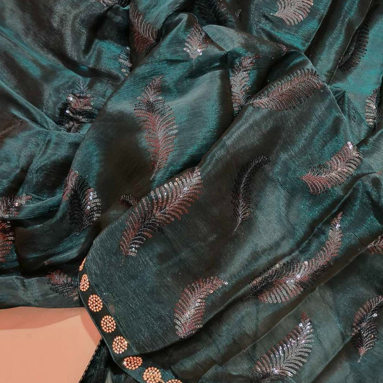 Blue Jimmychoo Sequin Saree
