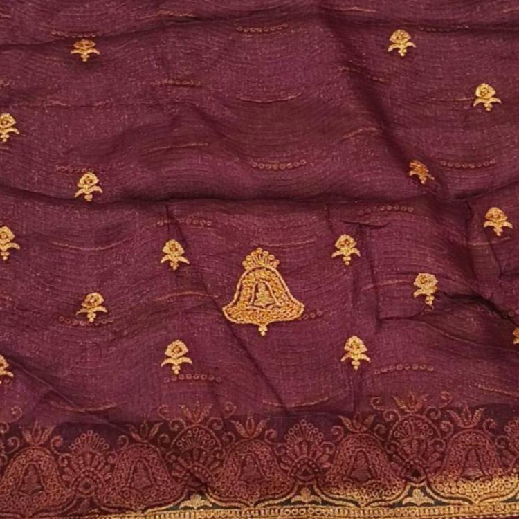 Shimmer Magenta Saree