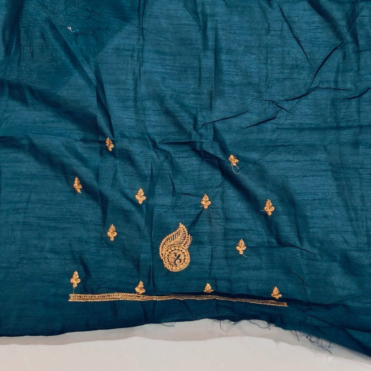 Dark Blue Shimmer Saree