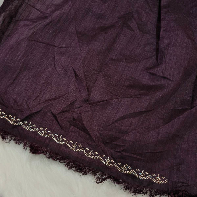 Black Georgette Stone Work Saree