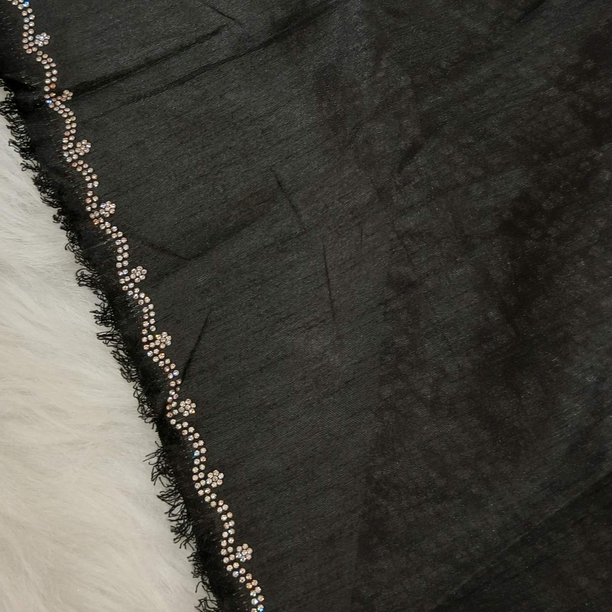 Bandhani Georgette Black Saree