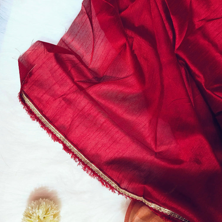 Pastel Peach Art Silk Saree