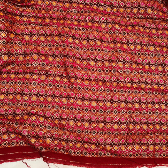Maroon Art Silk Saree