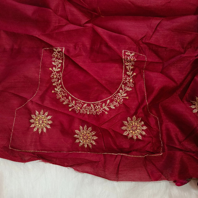 Shimmer Peach Saree
