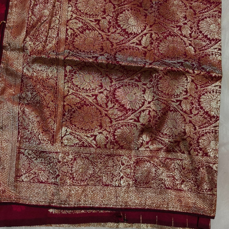 Artsilk Maroon Saree