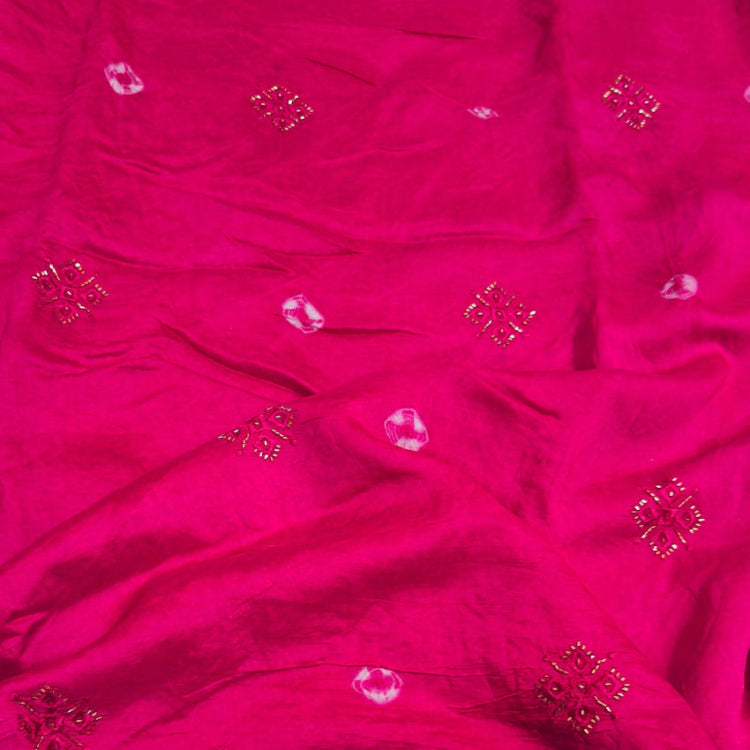 Pink Art Silk Saree
