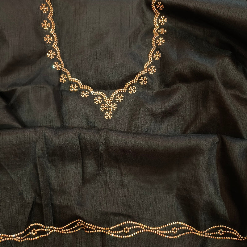 Shimmer Black Saree