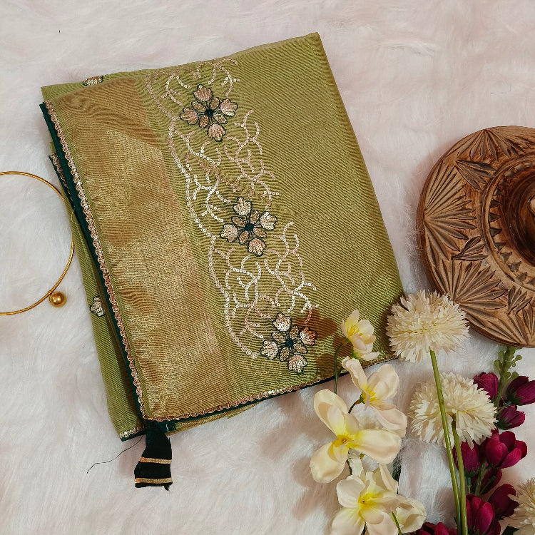 Cotton Silk Green Saree