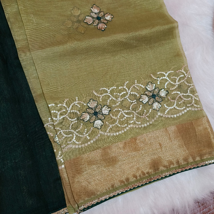 Cotton Silk Green Saree