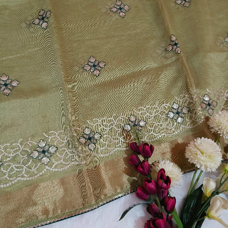 Cotton Silk Green Saree