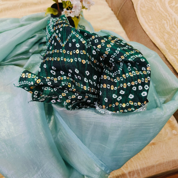 Crepe Silk Blue Shimmer Saree