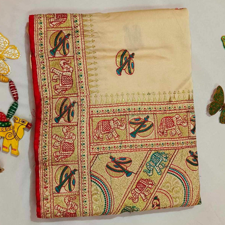 Artsilk Embroidery Saree