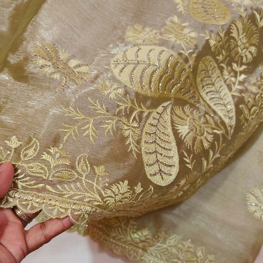 Lemon Green Jimmychoo Saree