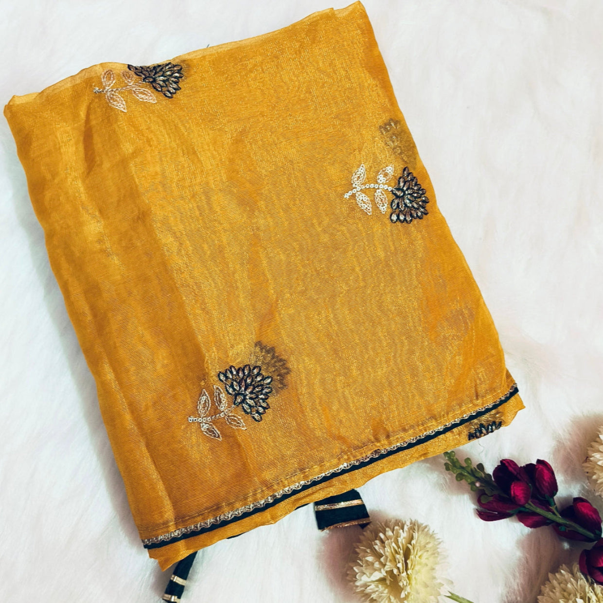 Pastel Yellow Cotton Silk Saree