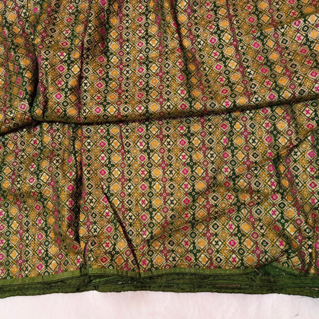 Green Embroidery Art Silk Saree
