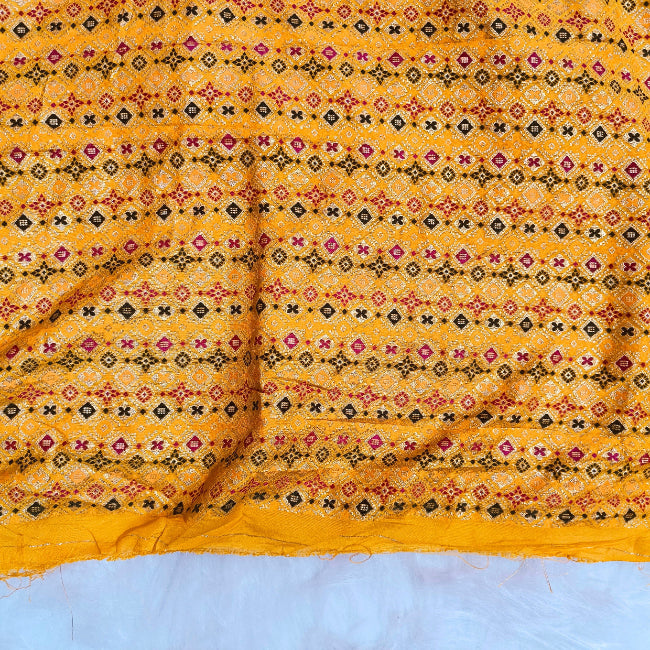 Art Silk Yellow Saree
