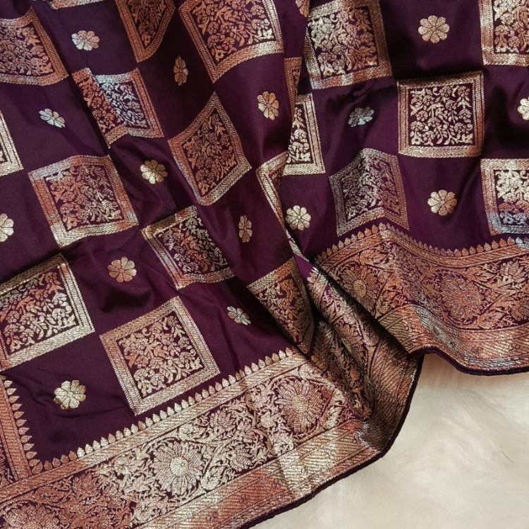 Artsilk Magenta Saree