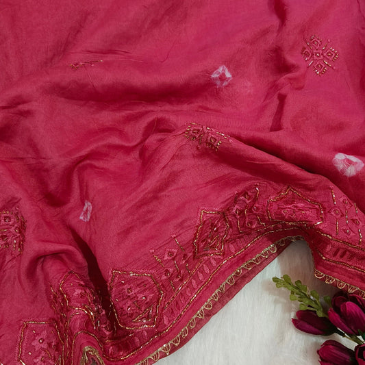 ArtSilk Pastel Pink Saree