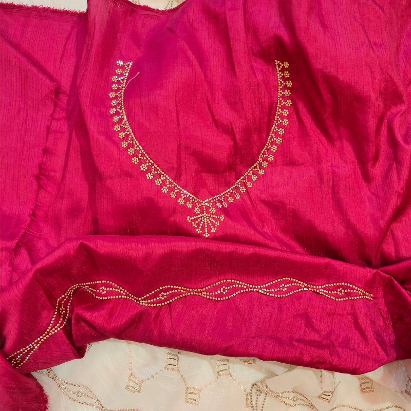 Shimmer Offwhite Saree