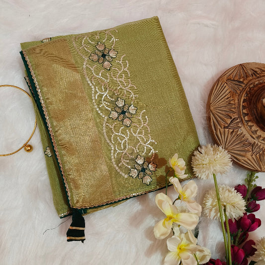 Cotton Silk Green Saree