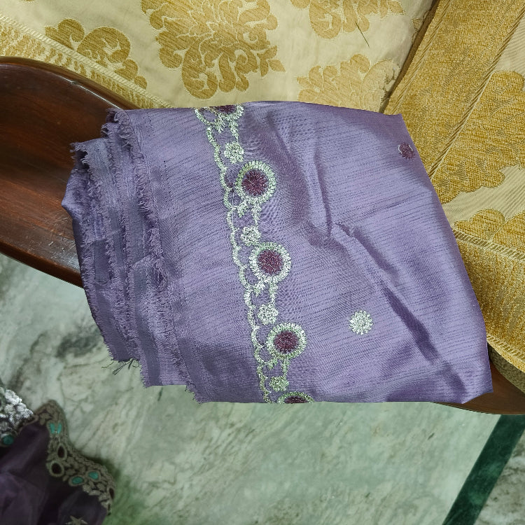 Organza Purple Saree