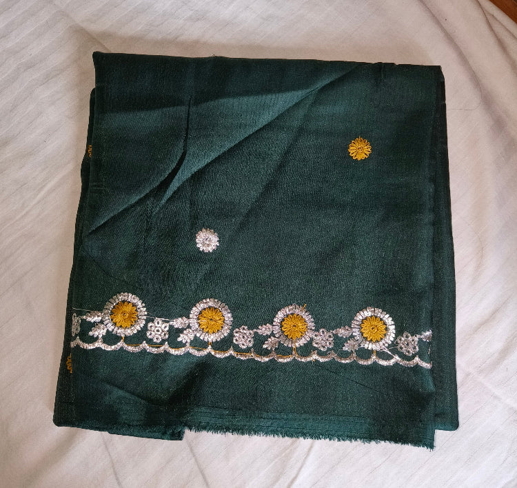 Organza Lemon Yellow Saree